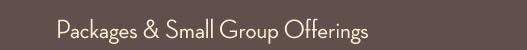 Packages and Small Group Offerings at The Spa